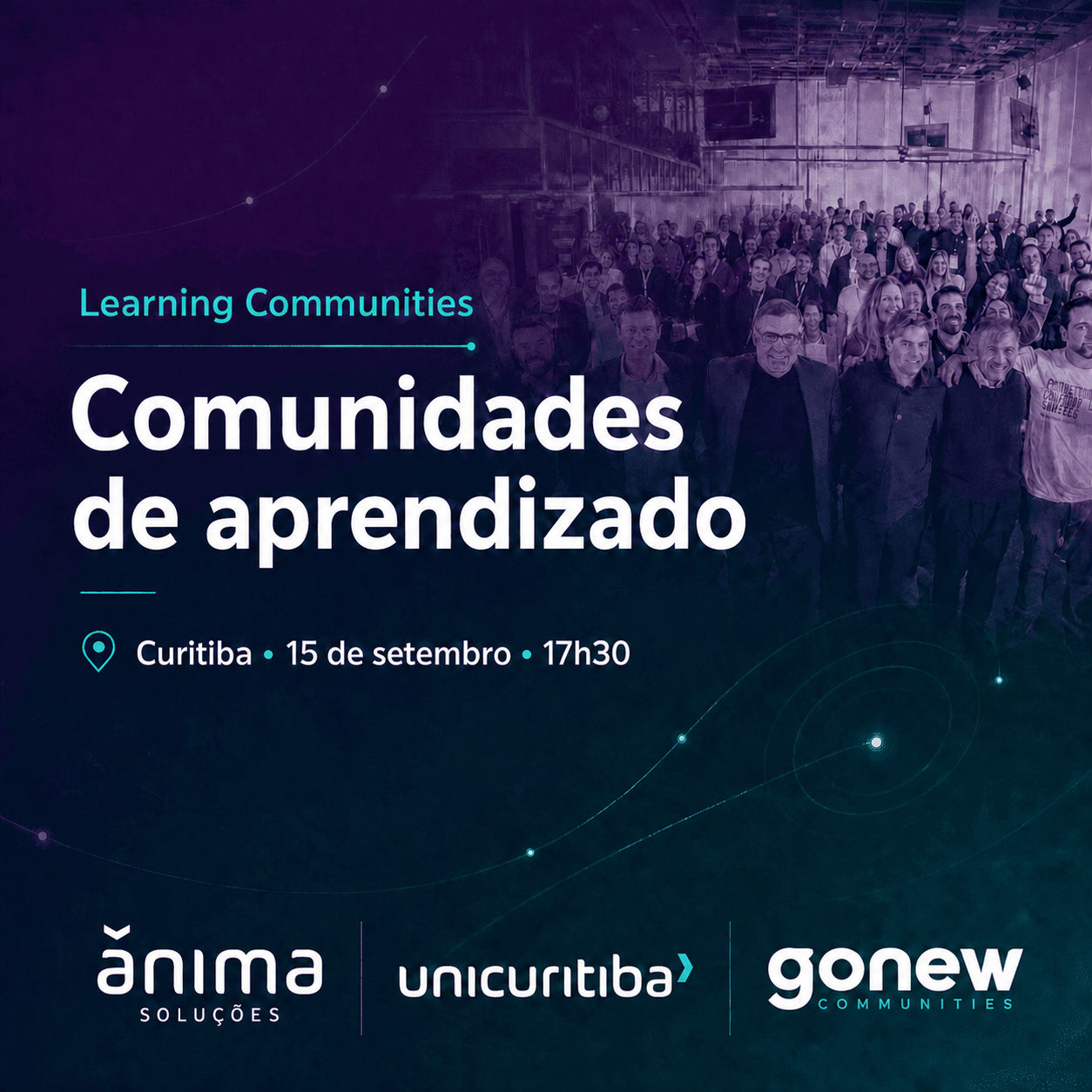 Capa da campanha: Encontro Learning Communities - Curitiba